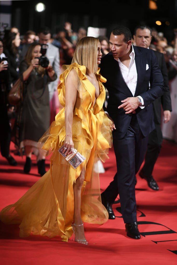Jennifer Lopez Wears Yellow Gown to Hustlers TIFF Premiere