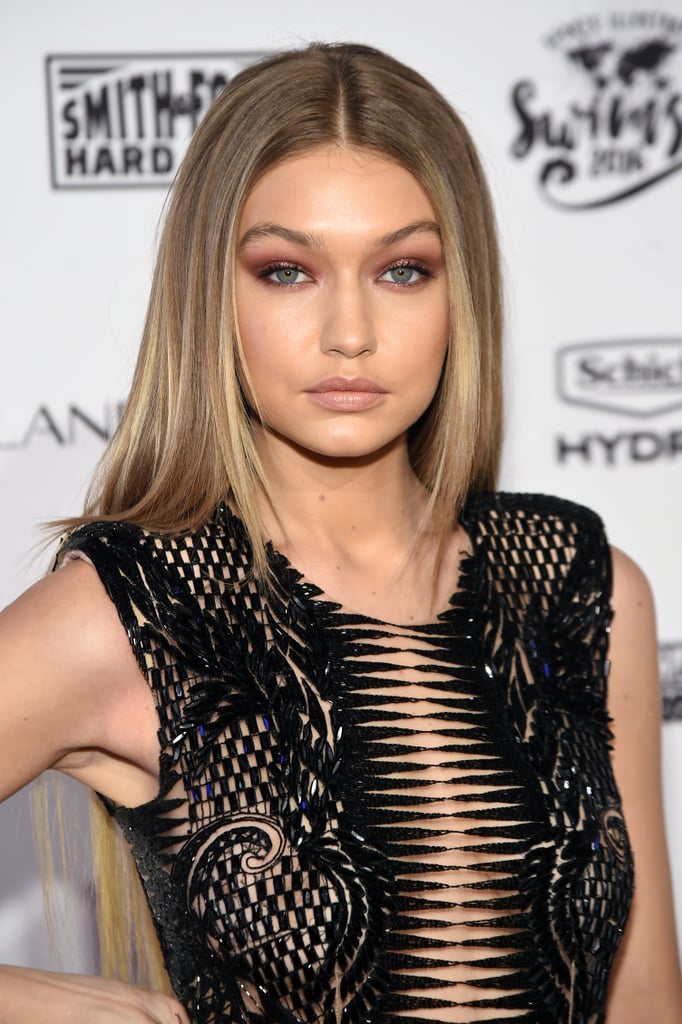 Gigi Hadid Sheer Black Jumpsuit at Sports Illustrated Event