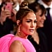 J Lo Wears Pink Magda Butrym Dress and Leather Trench Coat