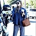 Ashley Olsen's Brown Wicker Bag