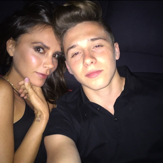 Brooklyn took a selfie with his mom.