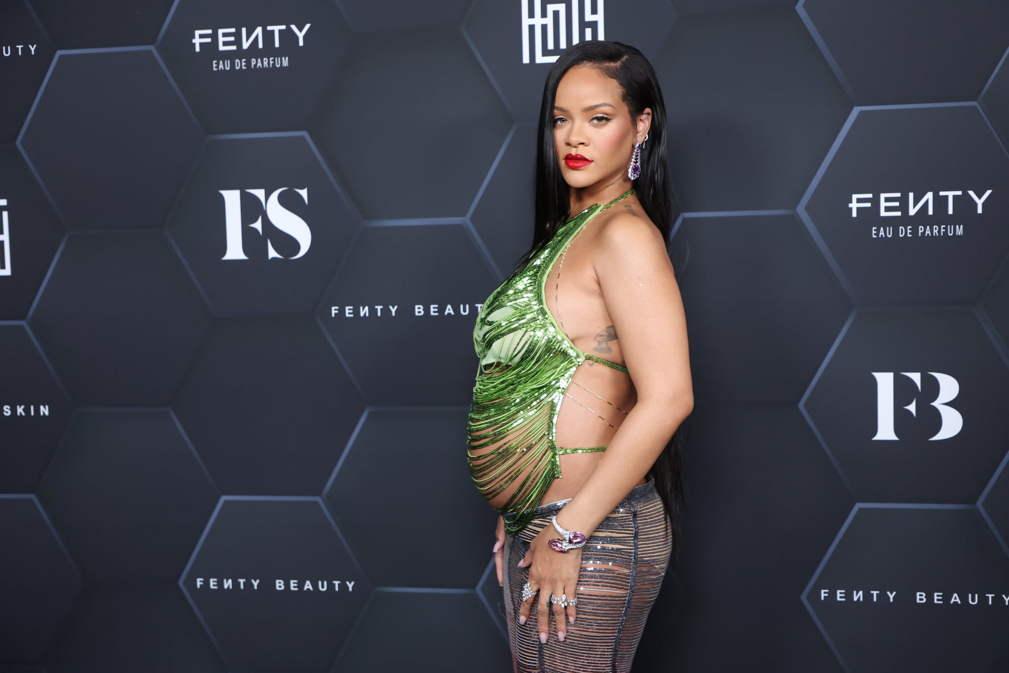 Rihanna at Fenty Beauty event