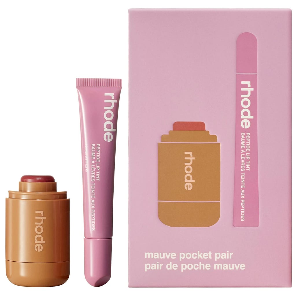 Rhode Pocket Pair Limited Edition Lip + Cheek Set ($38)
Run to get your hands on this limited-edition Rhode set before it sells out (which will likely be fast). It includes a Hailey Bieber-approved pocket blush in shade sprinkle and a peptide lip tint in ribbon for the perfect mauve pink pairing.
