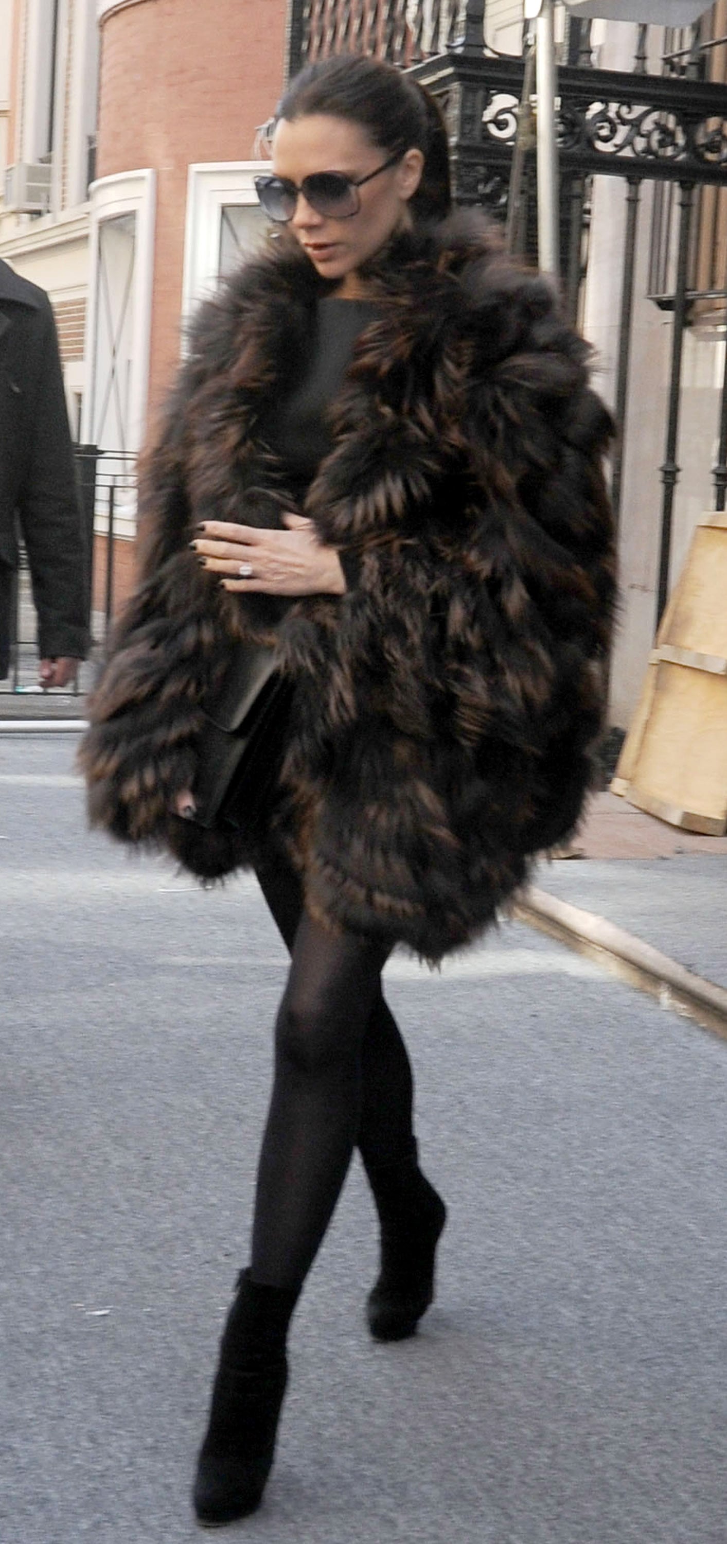 Victoria beckham fur coat clearance