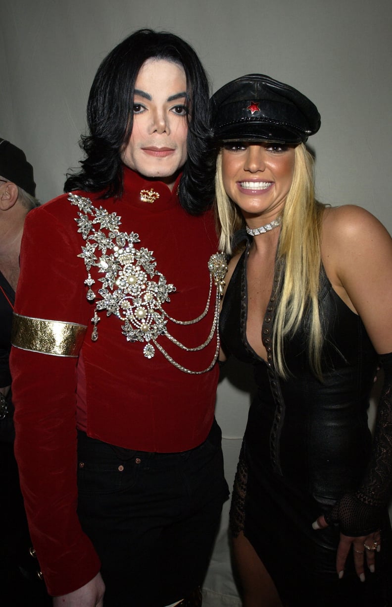 2002: Britney didn't perform, but she did present Michael Jackson with a special trophy.