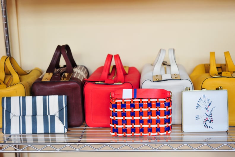 Bags Backstage at the Tory Burch Show