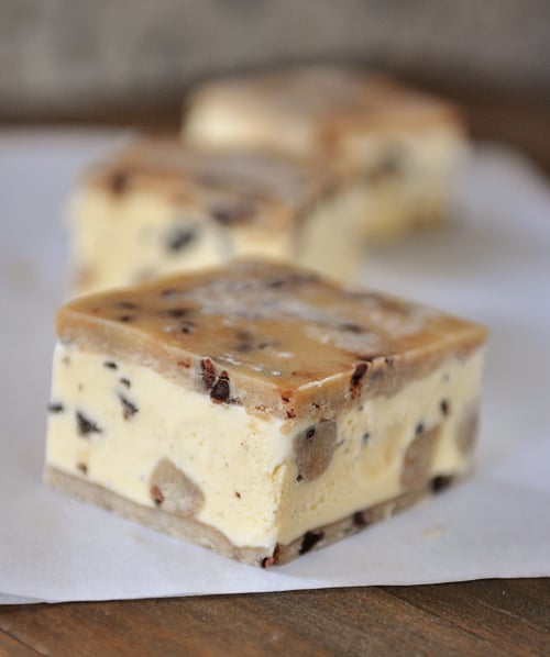 Cookie Dough Ice Cream Sandwich