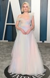 Lucy Boynton's Cotton Candy Oscars Dress Was Even Dreamier with Her Glitter Eye Makeup