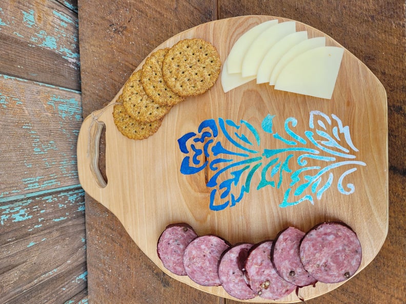 Hand Carved, Hand Painted Charcuterie/Bread Board