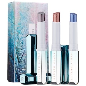 Fenty Beauty Snow Daze and Snow Nights Frosted Metal Lipstick 3-Piece Set