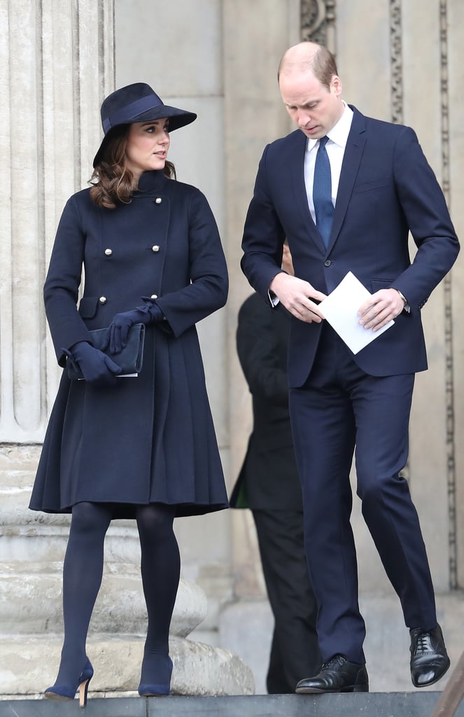 Kate Middleton Blue Carolina Herrera Coat