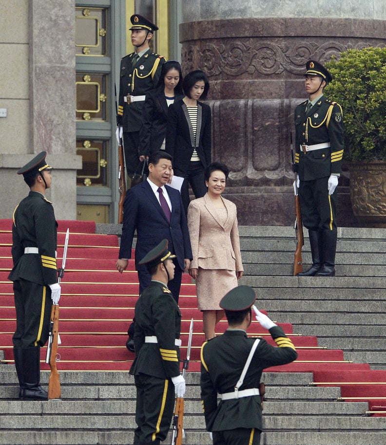 The First Lady Got Her Hands on a Floral Jacquard Suit