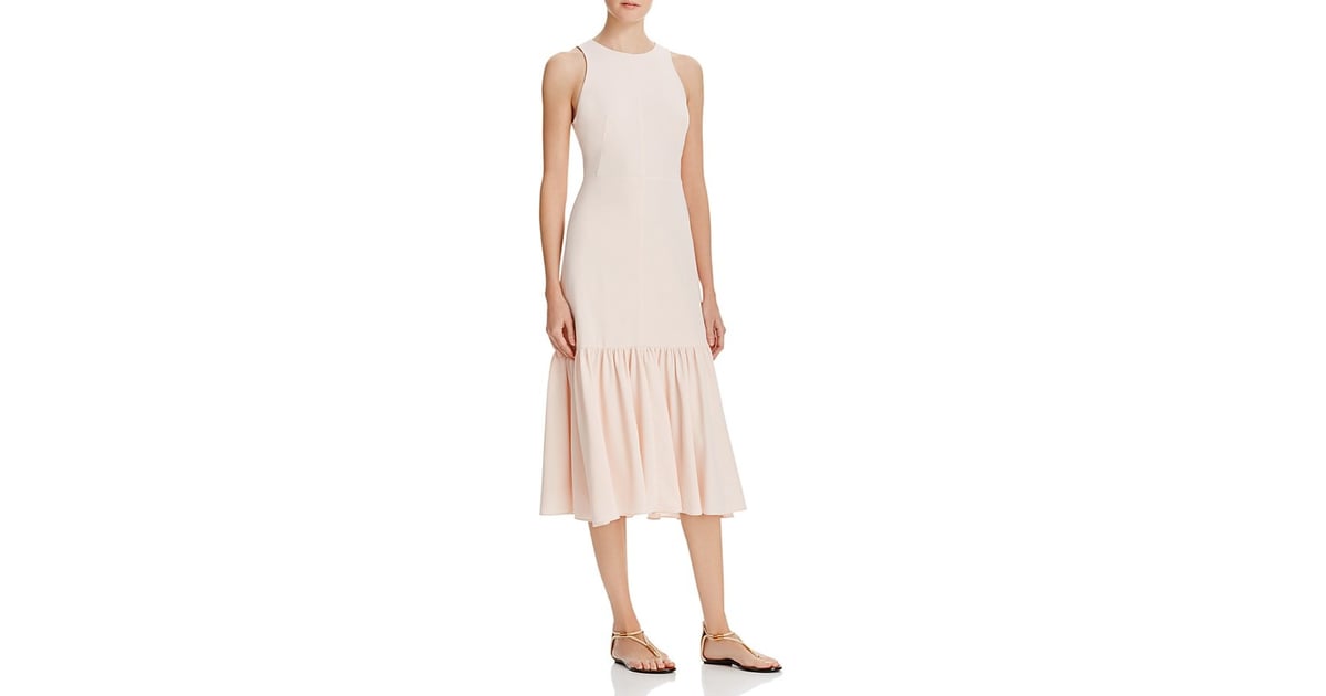 Rebecca Taylor Ruffled Cutout Back Dress ($595) | Ruffled Hem Dresses ...