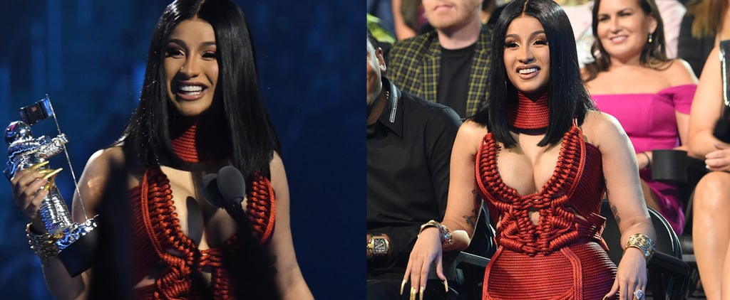 Cardi B's Extralong Gold Nails at the 2019 MTV VMAs