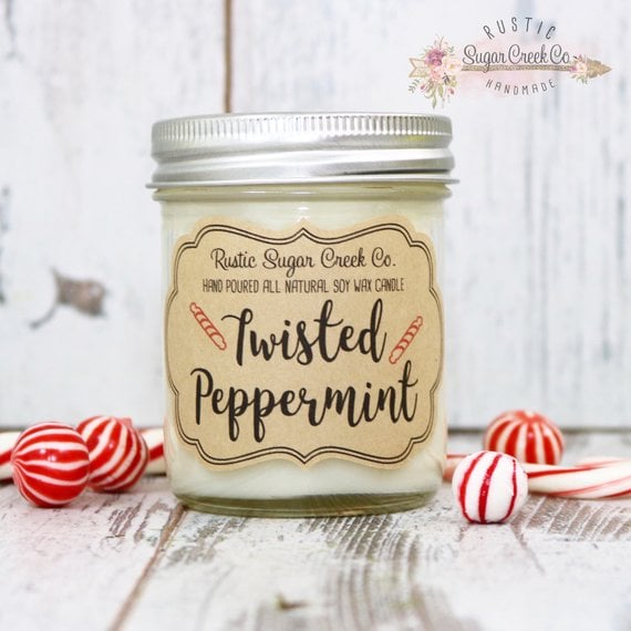 Twisted Peppermint Scented Candle