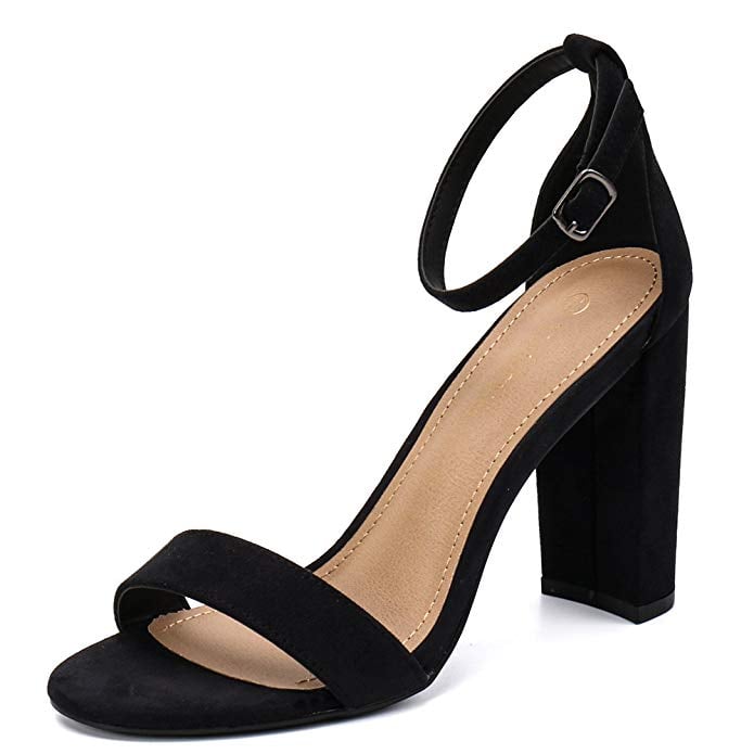 Moda Chics High Chunky Block Heel Pump