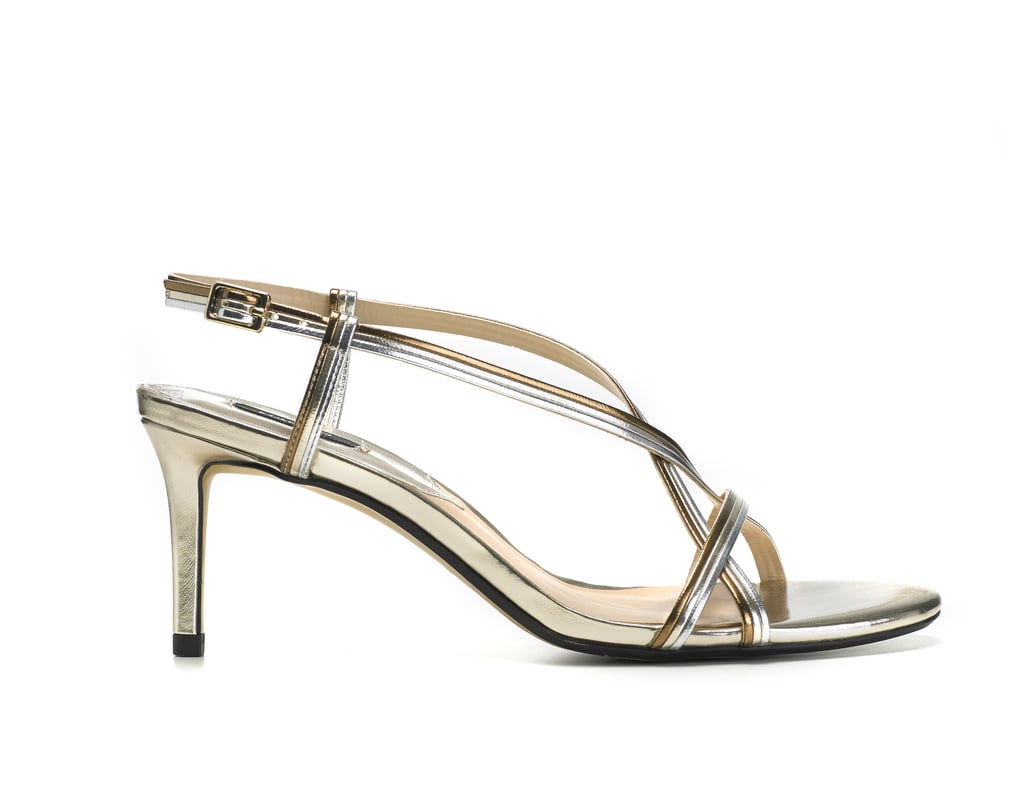 Metallic Strap Sandals ($60)
