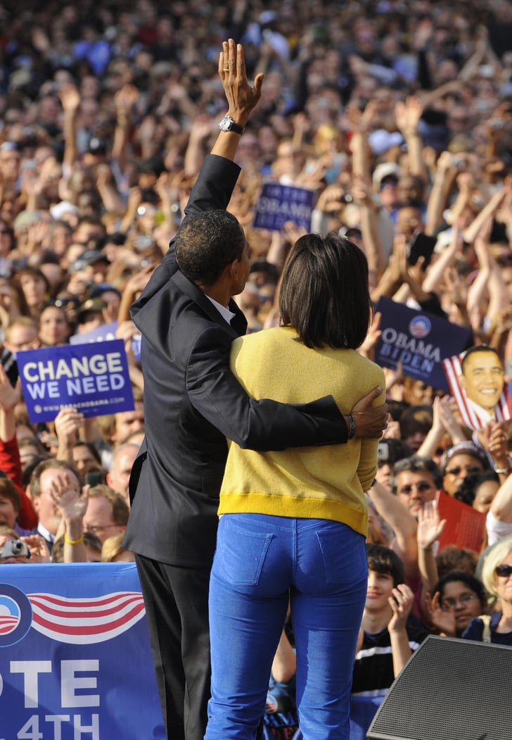 The Obamas Stick Together A Couple Of Days Before The 2008 Election