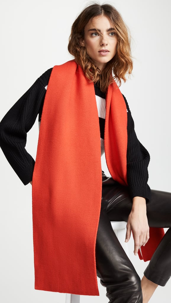 Tibi Double Jacquard Wool Scarf