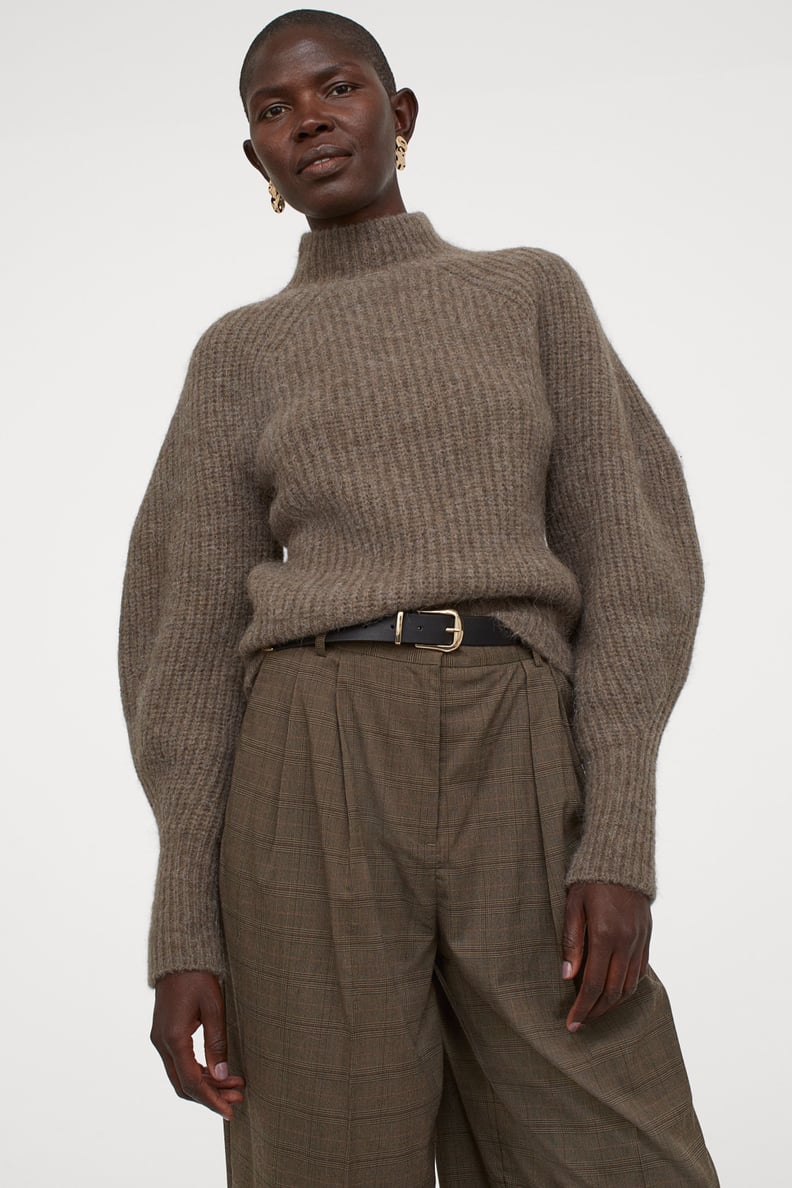 Rib-Knit Wool-Blend Sweater