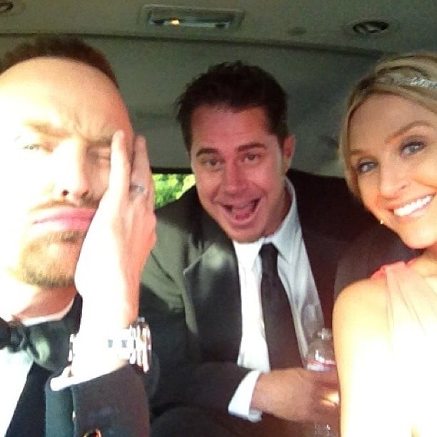Aaron Paul snapped a car selfie on his way to the show.
Source: Instagram user glassofwhiskey