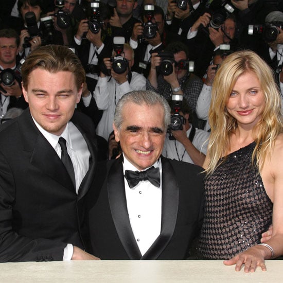 Leonardo DiCaprio and Cameron Diaz shared a photo with Martin Scorsese ahead of the 2002 premiere of Gangs of New York.