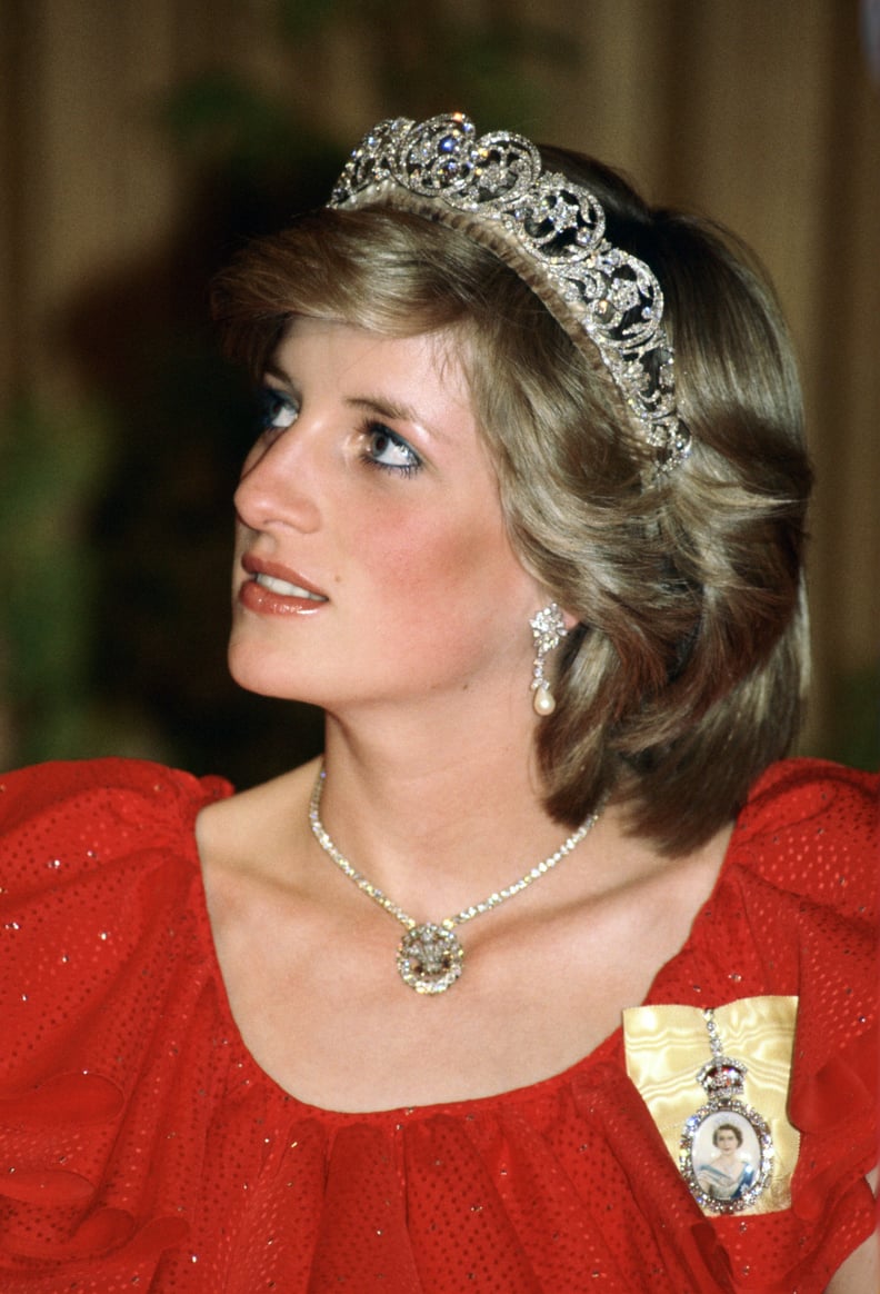 The Spencer Family Tiara, Prince of Wales Feather Pendant, and Emir of Qatar Earrings