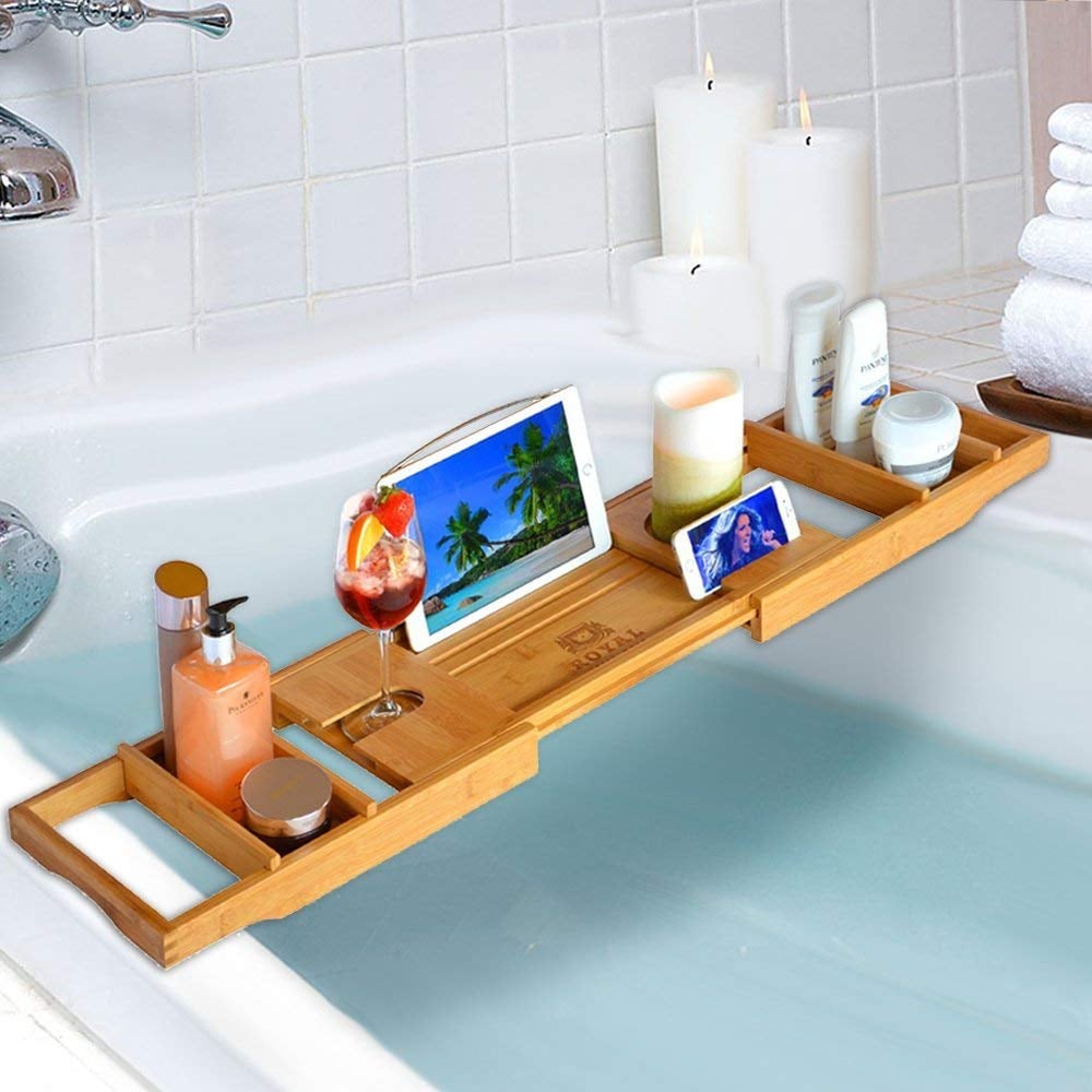 Royal Craft Wood Luxury Bathtub Caddy Tray