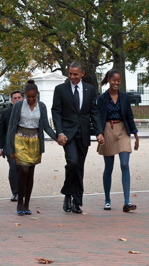 Barack Obama Cute Moments With Sasha and Malia