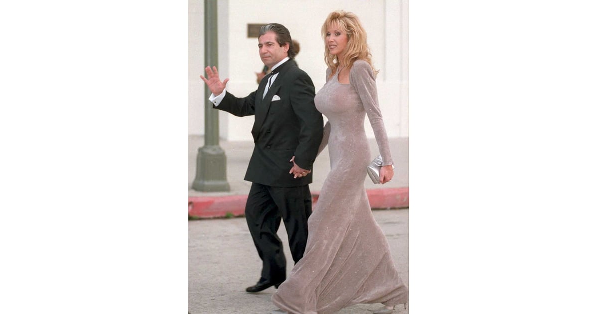 Robert Kardashian And Denice Shakarian Halicki 1995 Couples At The Grammys Popsugar