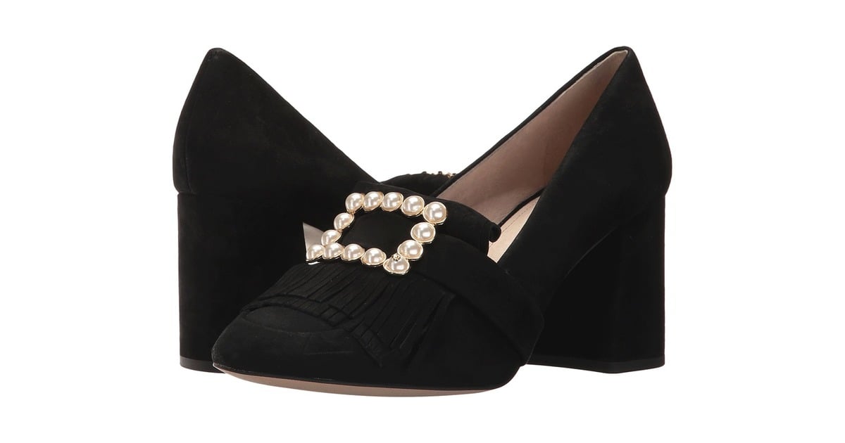 Louise et Cie Idali Women's Shoes | Emma Roberts Black Pearl Pumps in ...