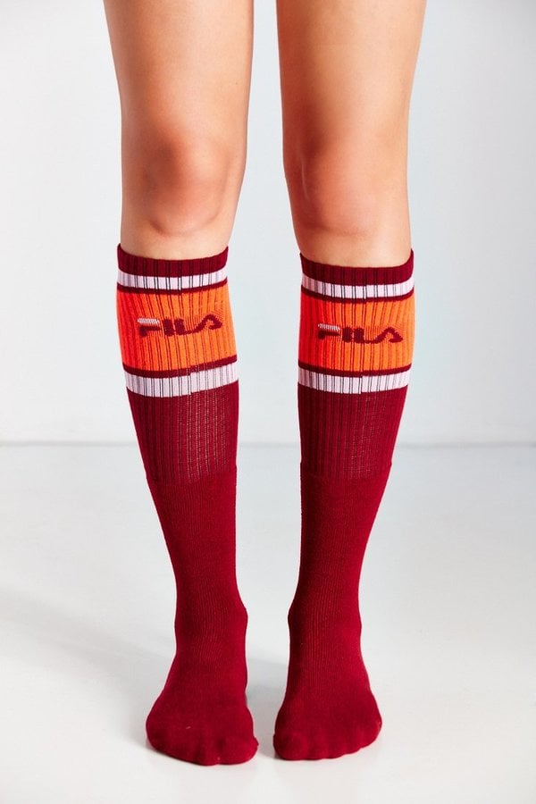 Fila knee high socks hot sale