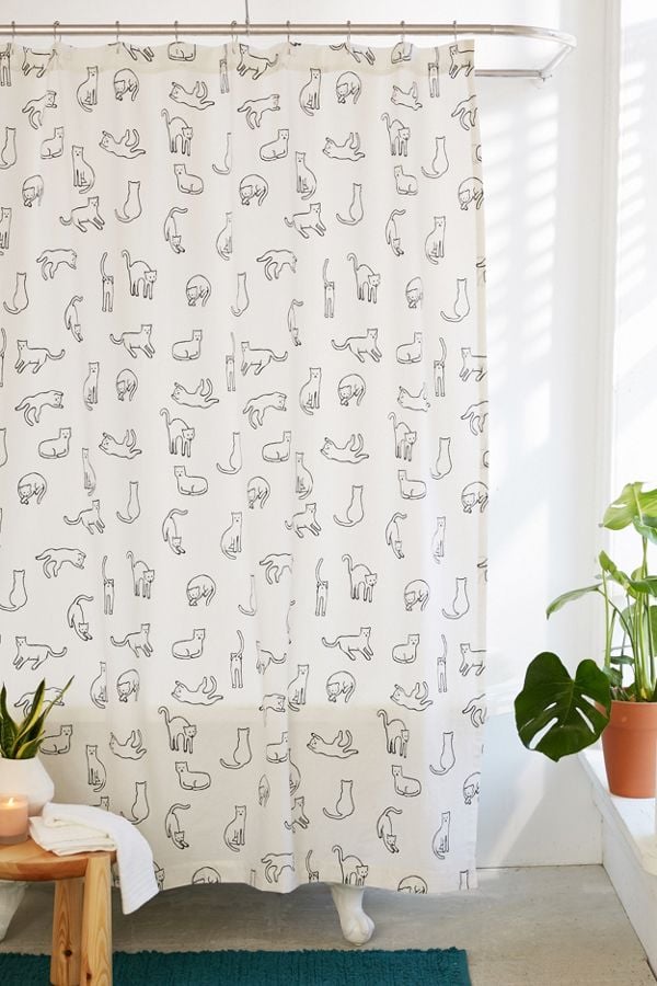 Urban Outfitters Cats Shower Curtain