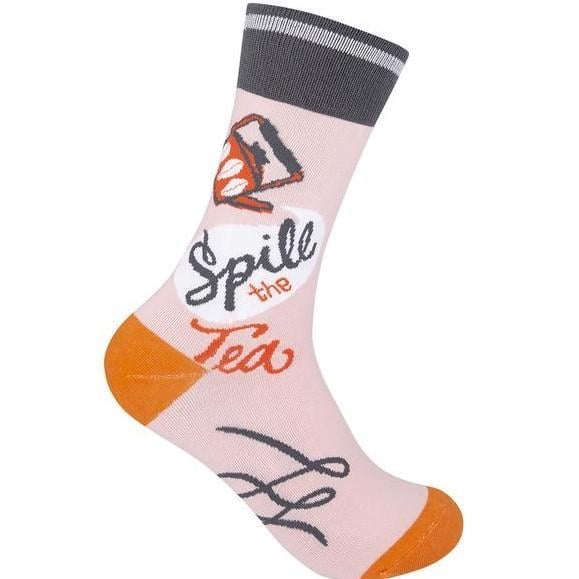 Always Fits Spill the Tea Unisex Crew Socks