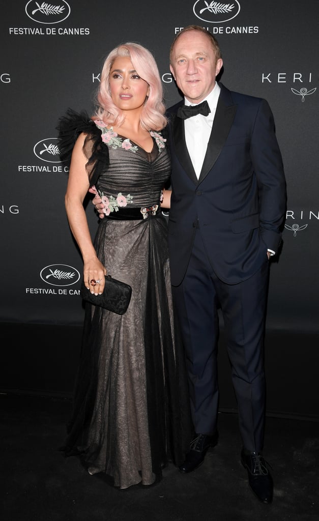 Salma Hayek Wearing a Pink Wig