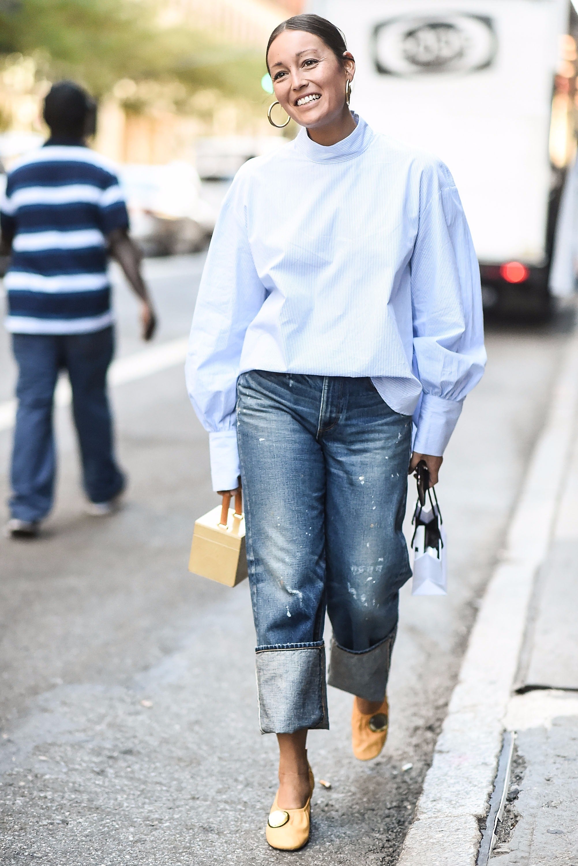 BIG CUFF JEANS ARE IN STYLE AND LOOK ULTRA CHIC - 50 IS NOT OLD - A Fashion  And Beauty Blog For Women Over 50