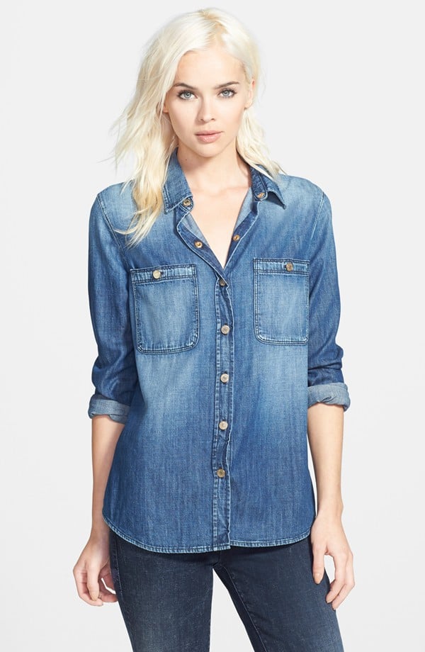7 For All Mankind Slim Boyfriend Denim Shirt ($189)