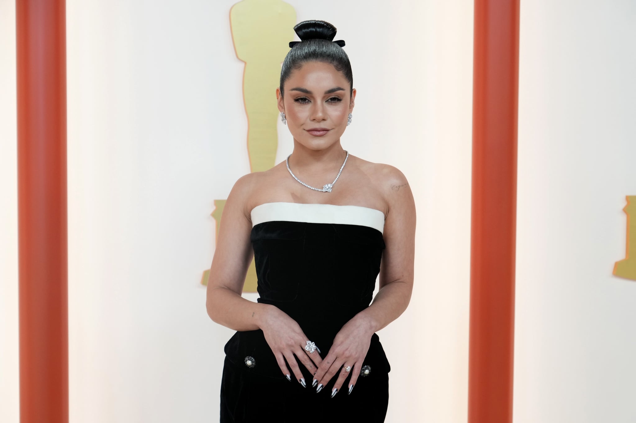 HOLLYWOOD, CALIFORNIA - MARCH 12: Vanessa Hudgens attends the 95th Annual Academy Awards on March 12, 2023 in Hollywood, California. (Photo by Jeff Kravitz/FilmMagic)