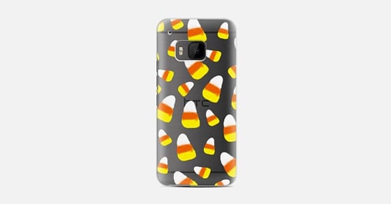 Clear Candy Corn HTC Case
