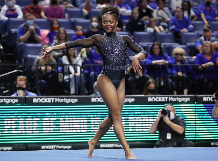 Ma State Gymnastics Meet 2022 Schedule Watch Trinity Thomas's Perfect Vault And Floor Routine | Popsugar Fitness