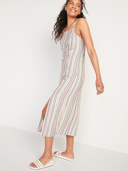 old navy sleeveless striped dress