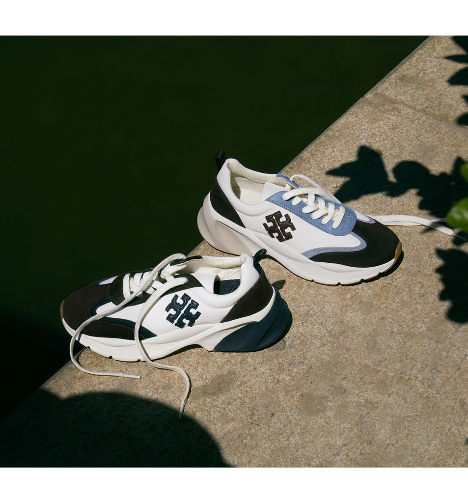 For a Sophisticated Style: Tory Burch Good Luck Trainer Sneakers