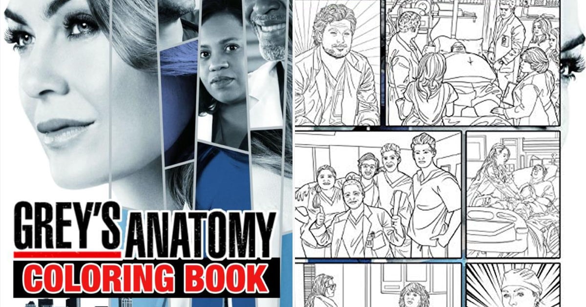 This Grey's Anatomy Coloring Book Is So Good | POPSUGAR Smart Living