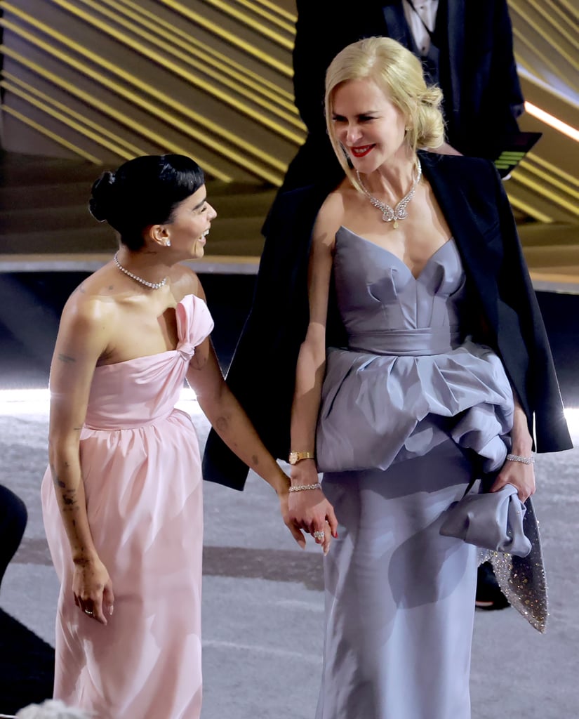 "Big Little Lies" Costars Zoë Kravitz and Nicole Kidman at the 2022 Oscars