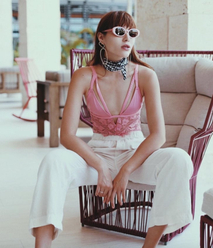 millennial pink dress