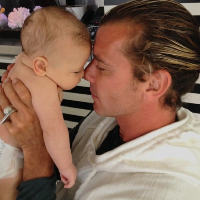 For Apollo Rossdale's first Father's Day with his dad, Gavin, Gwen Stefani wrote, "I always thought you'd be a good dad #simplekindoflife #iwasright #happyfathersday @gavinrossdale."
Source: Instagram user gwenstefani