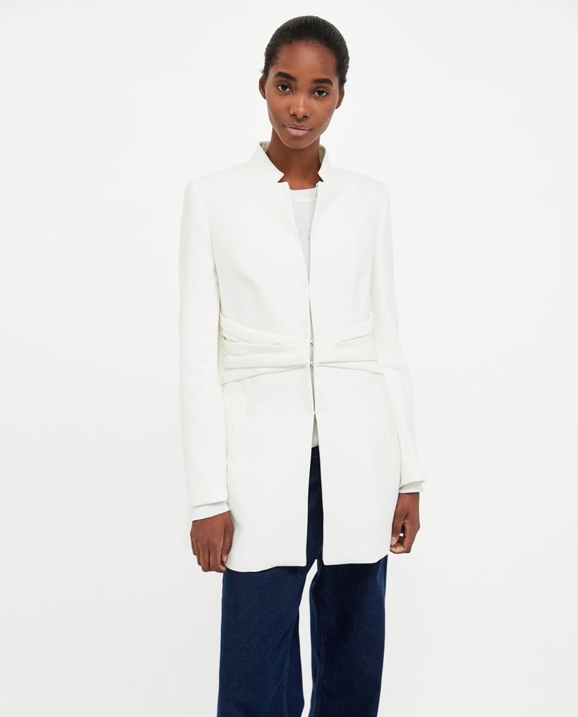 Zara Frock Coat With Gathered Waist