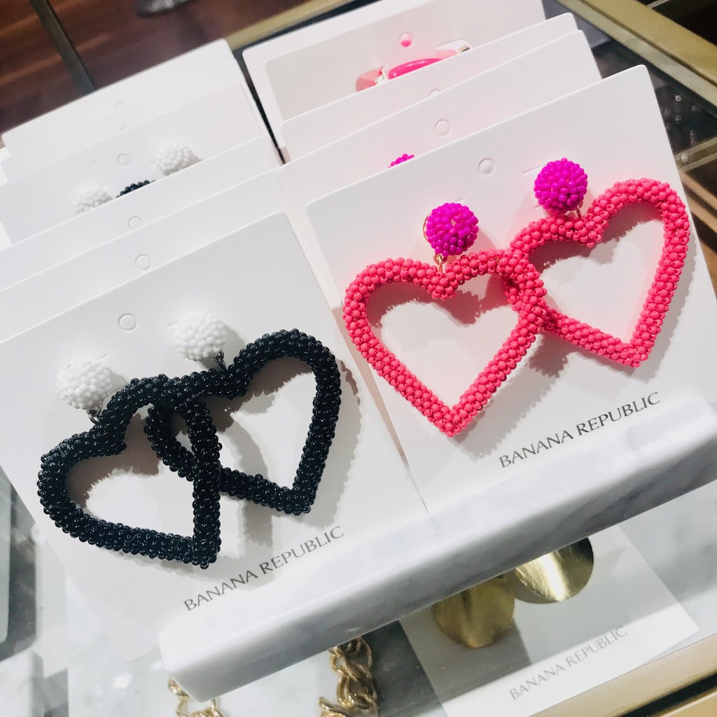 Beaded Heart Earrings