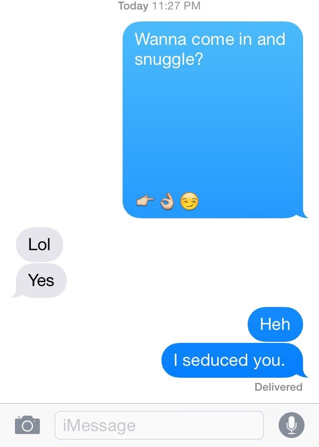 The art of emoji seduction.