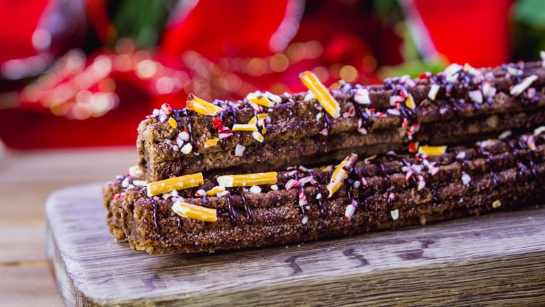 Churros With Crushed Pretzels and Peppermint